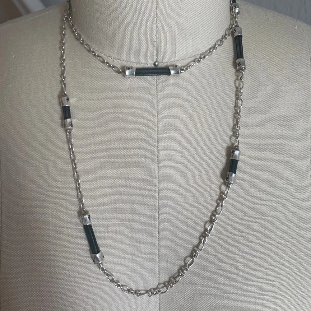 John Hardy Bamboo Station Link Necklace - Picture 1 of 6